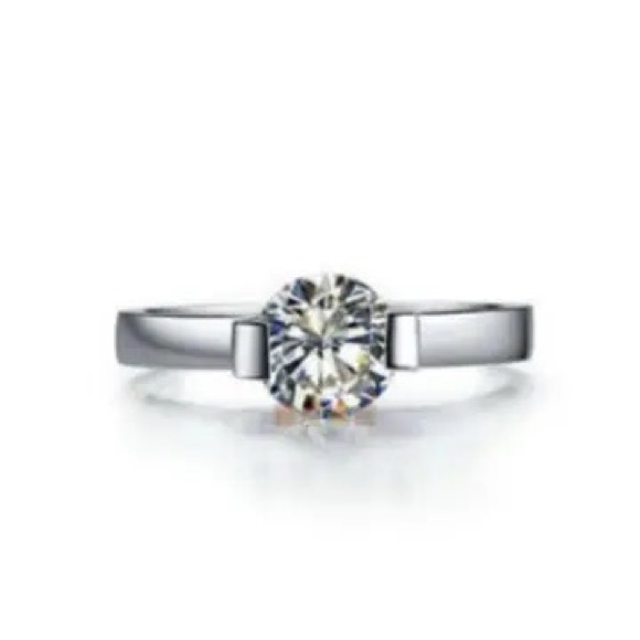 0.5-2Ct VVS CZ Set Wedding Ring 316L Stainless Steel - Picture 2 of 16